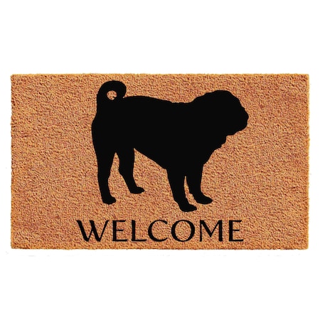 Calloway Mills Entrance Mat, Coir, Natural, Black 105732436